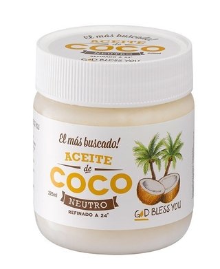 Aceite de coco "God bless you"neutro"x 1 Lt.