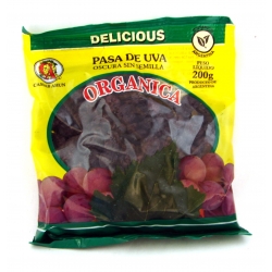 Pasas de uva s/semilla (orgánicas) "Delicius" x 150 grs