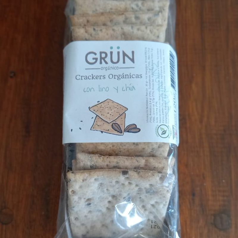 Crackers integrales organicas "Grun"