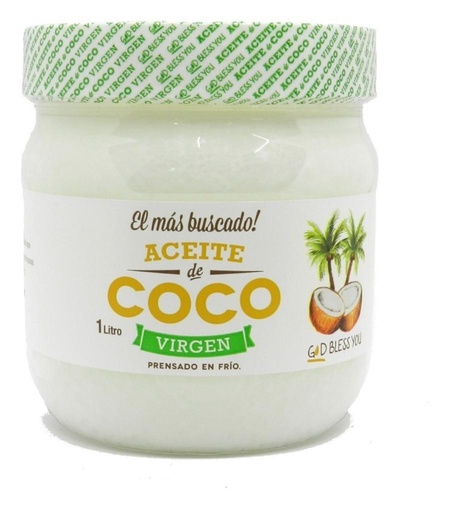 [7798318380015] Aceite de coco "God bless you"extra virgen" x 1 Lt.