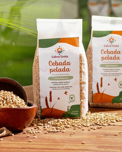 [9302-1] Cebada pelada ENVASADA x750gr "Calma Tierra"